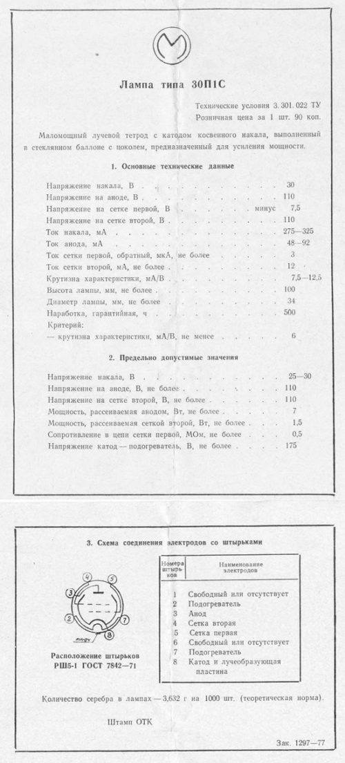 30П1С