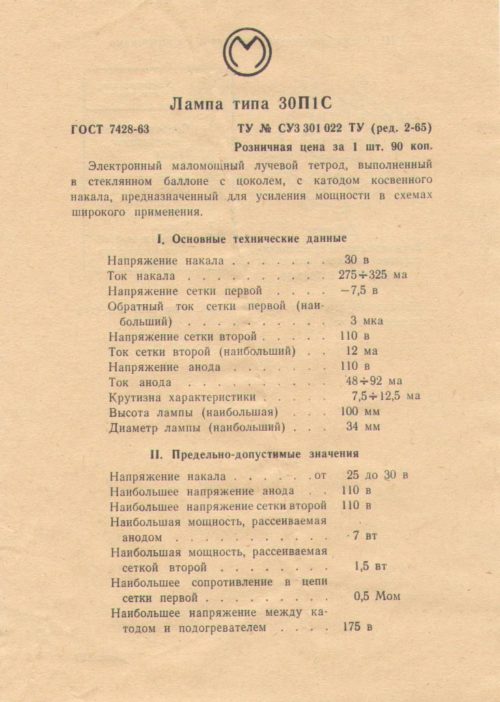 30П1С
